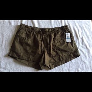 Olive green shorts